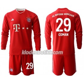 FC Bayern München Kingsley Coman 29 Barn Hjemmedraktsett 2020-2021 Langermet (+ Korte bukser)